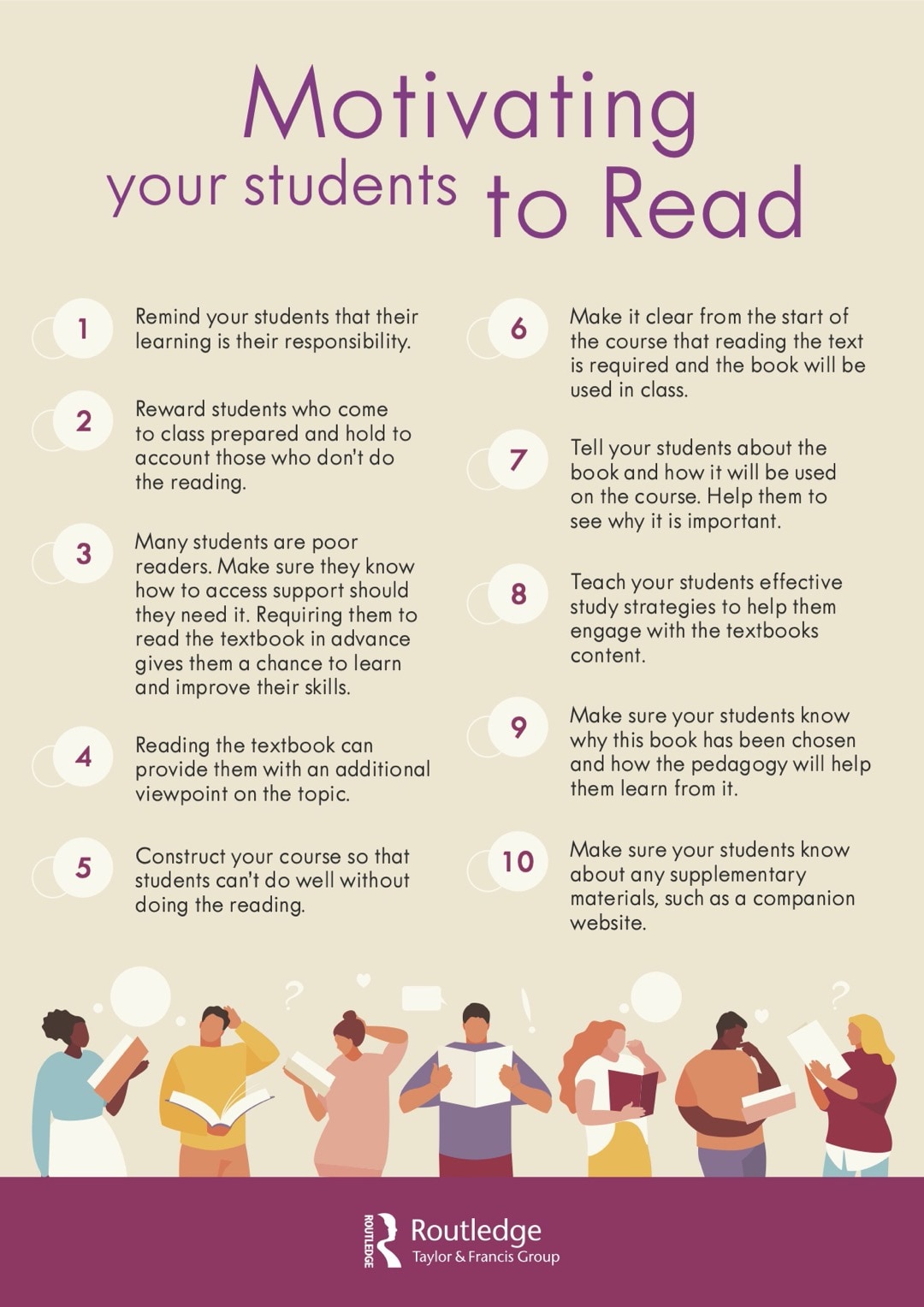 10 tips to motivate students to read more (infographic)