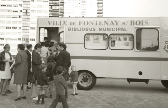 A bibliobus of Fontenay-sous-Bois Commune, France