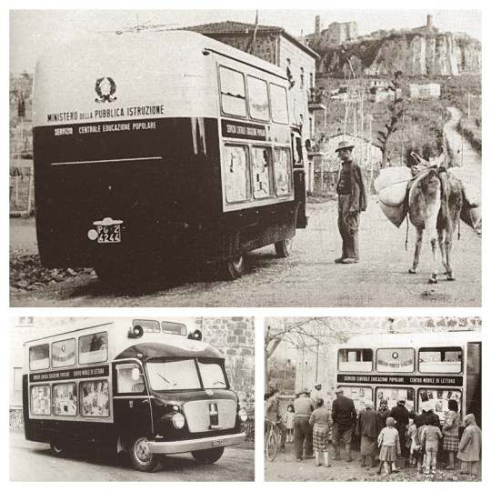 A bibliobus of the Perugia Library, 1955