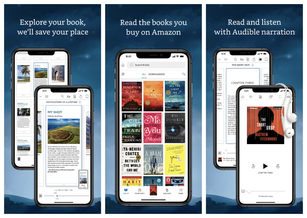 Amazon Kindle - iOS apps for library books