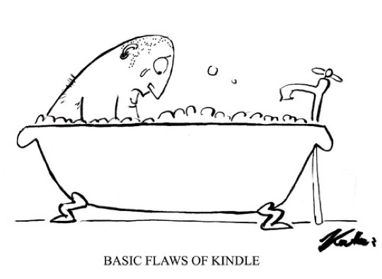 Basic flaws of the Kindle - #cartoon