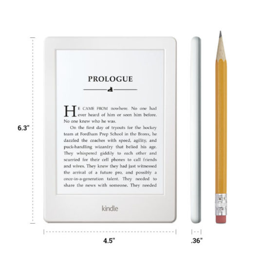 Basic Kindle 2016 - dimensions