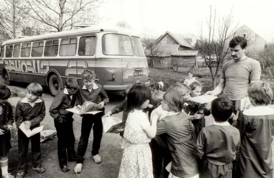 Bibliobus of the Olsztyn Public Library, 1987