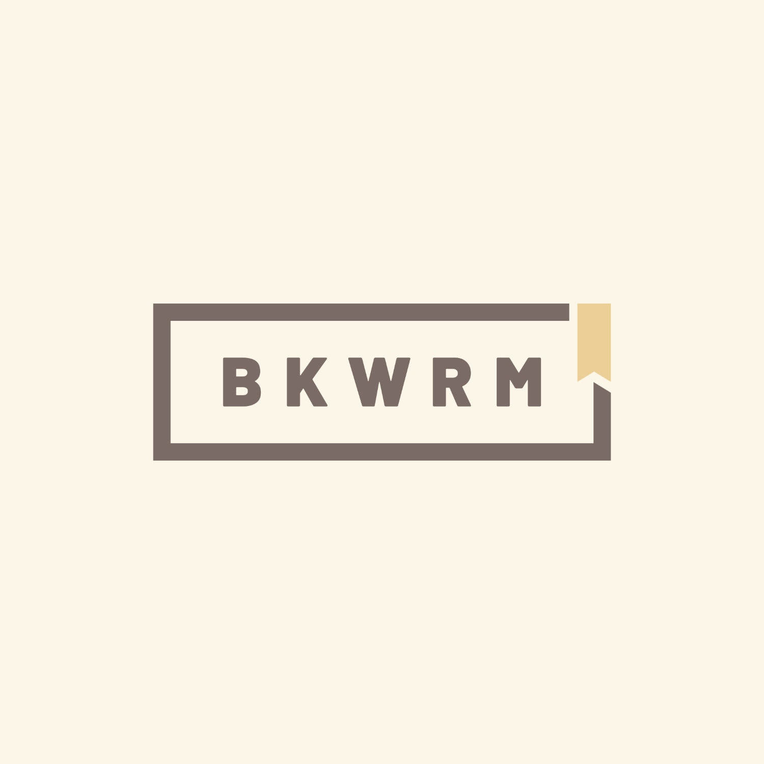 BKWRM - bookworm - bookish images to share - design by Piotr Kowalczyk