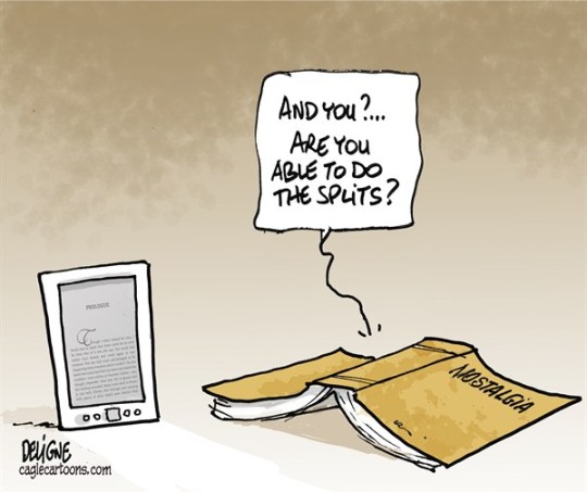 Book splits - cartoon by Frederick Deligne