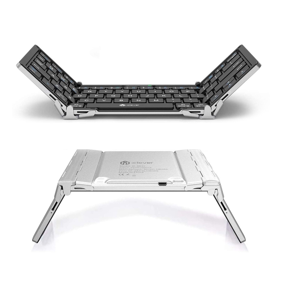 Durable aluminum Amazon Fire compatible keyboard iClever