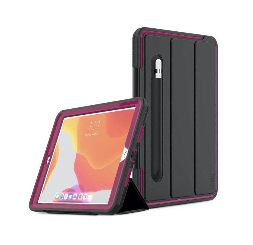 Heavy-duty case with detachable tri-fold front - for iPad 10.2 2021