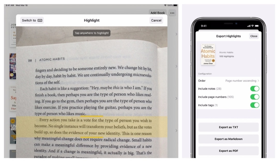 Highlighted Book Highlighter - top iPad apps students