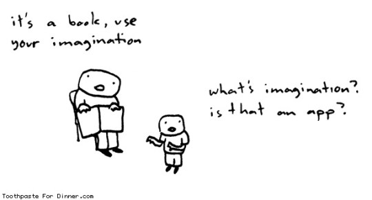 It's a book, use your imagination - #cartoon