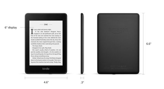 Kindle Paperwhite 4 2018 - dimensions and tech specs