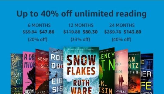 Kindle Unlimited long-term plans deal Prime Day - not only for Prime members