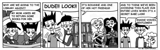 Library comic strip by Marksville