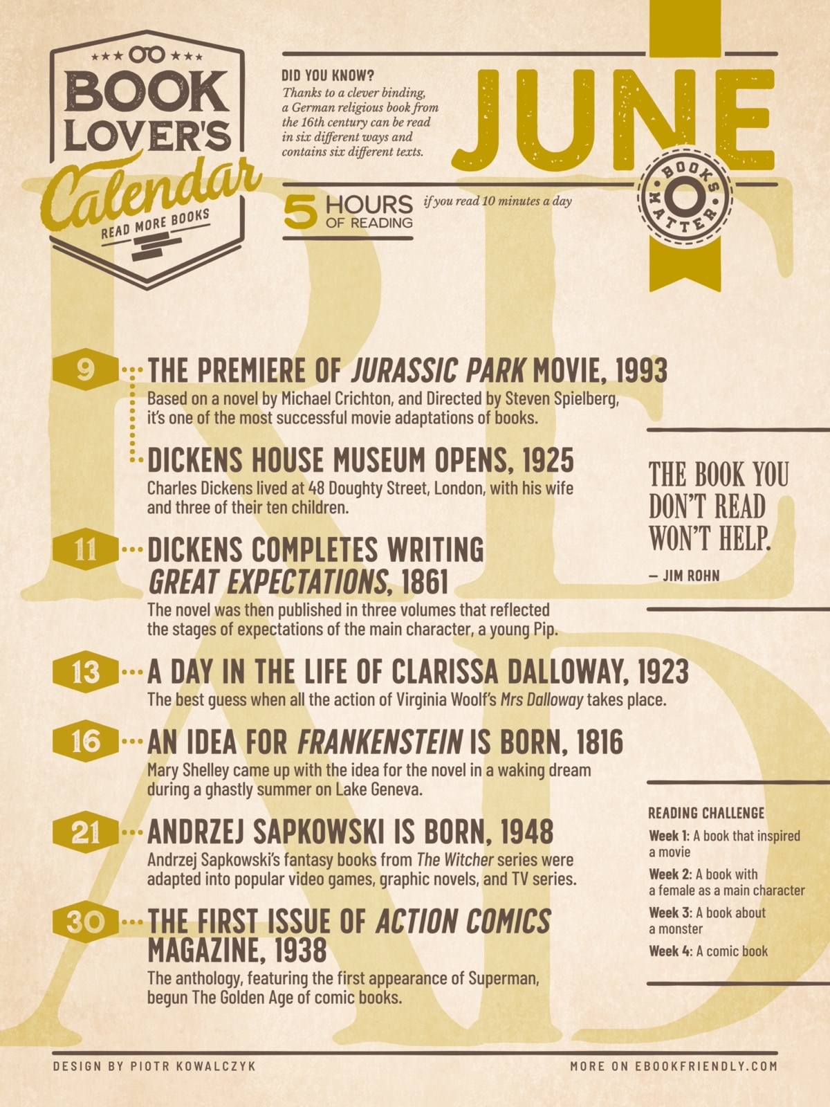 Literary calendar June