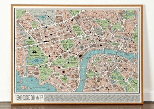 Literary Maps - London Book Map