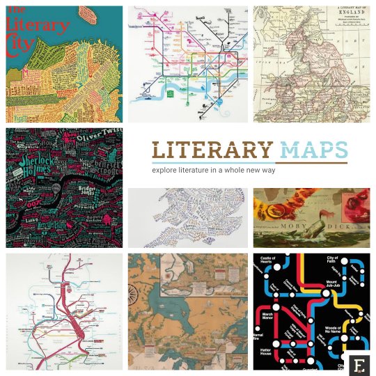 Most interesting literary maps for adventurous readers