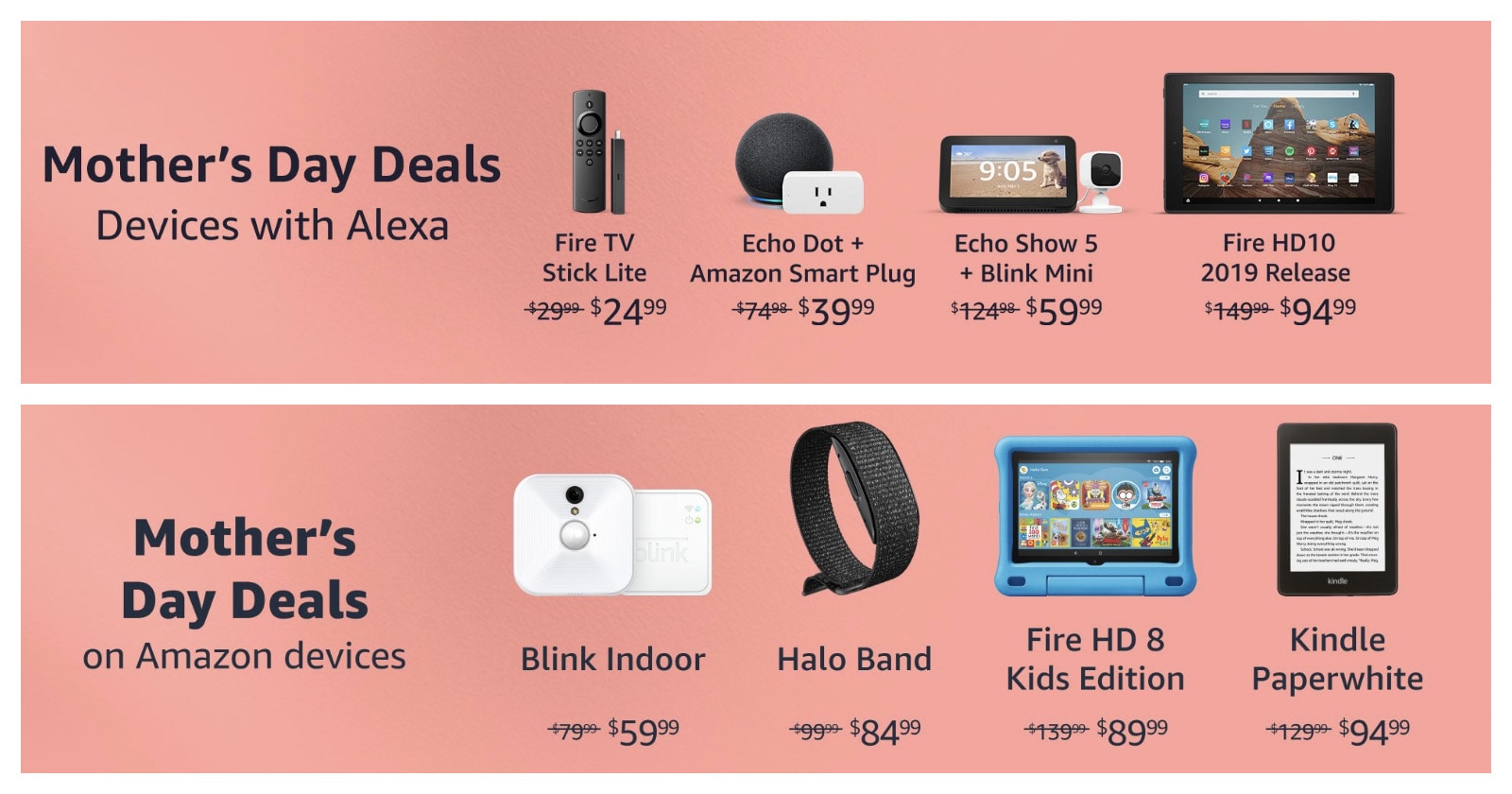 Mother's Day 2021 deals on Amazon devices Kindle Fire more