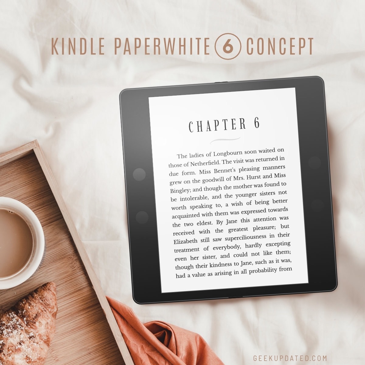 Next-generation Kindle Paperwhite concept visualization