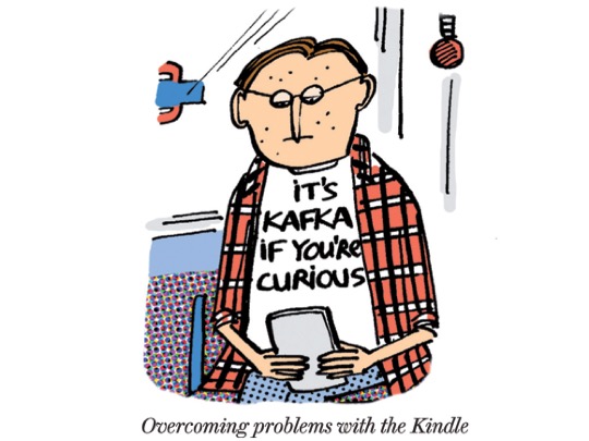 Overcoming problems with the #Kindle - #cartoon