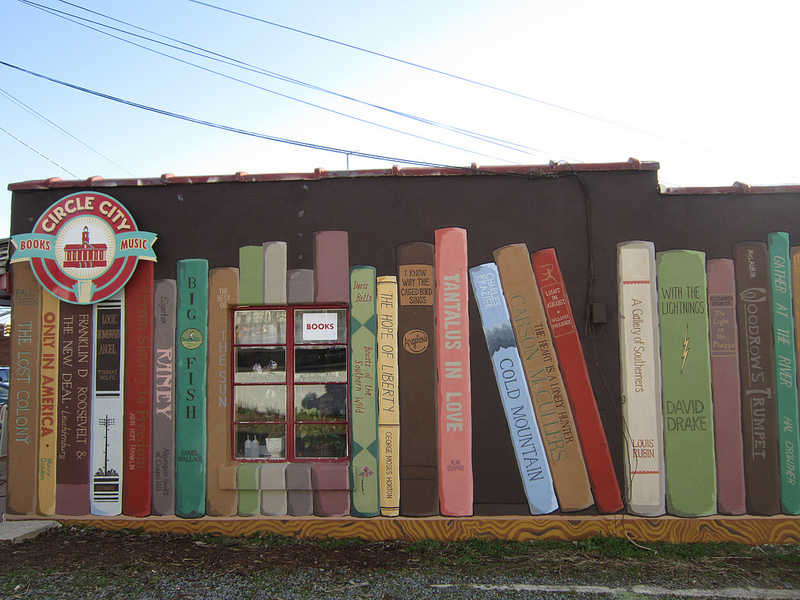 Street art - Bookstore Mural