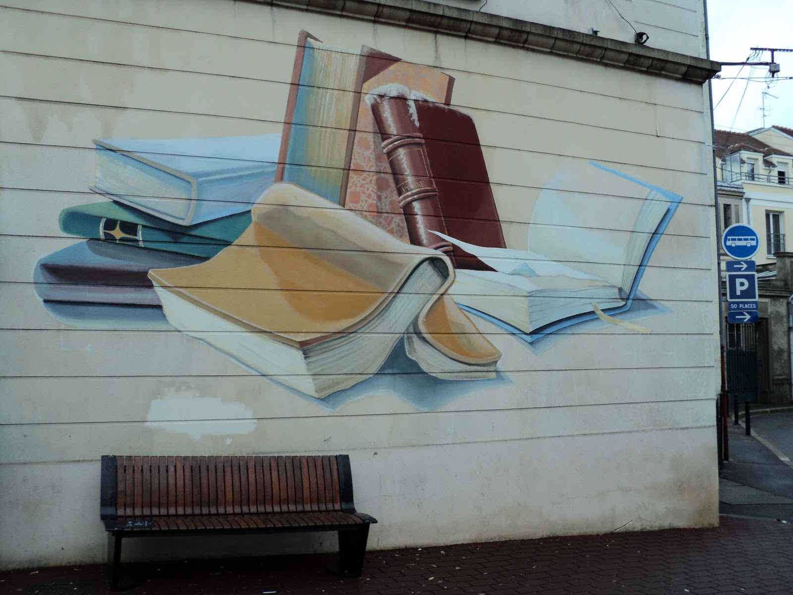 Street art - La Bibliotheque