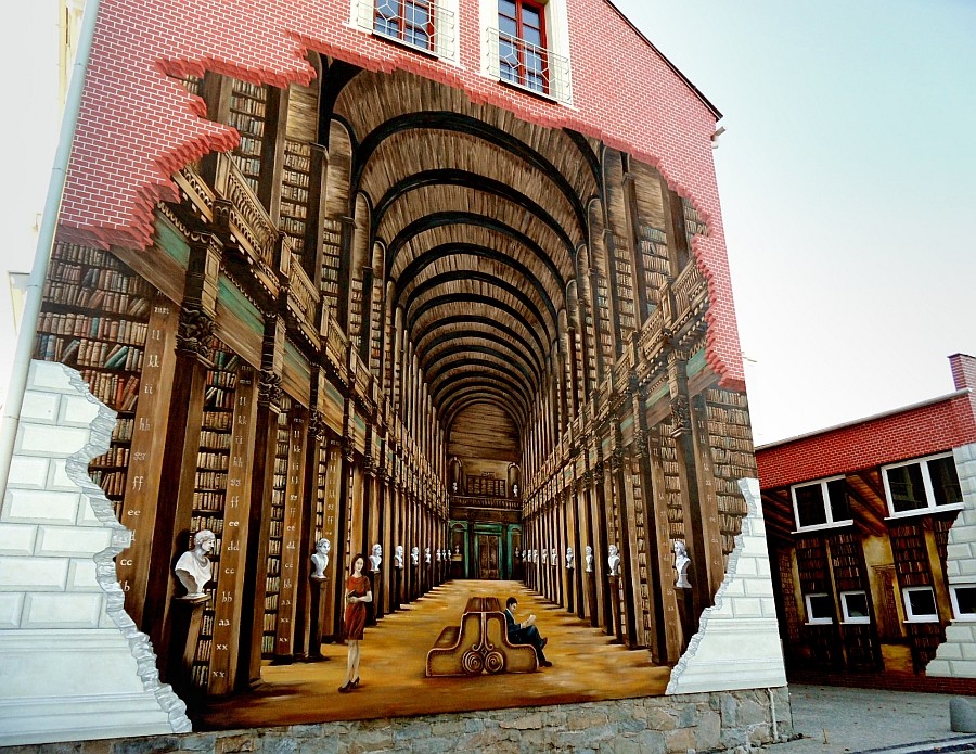 Street art - Library Mural