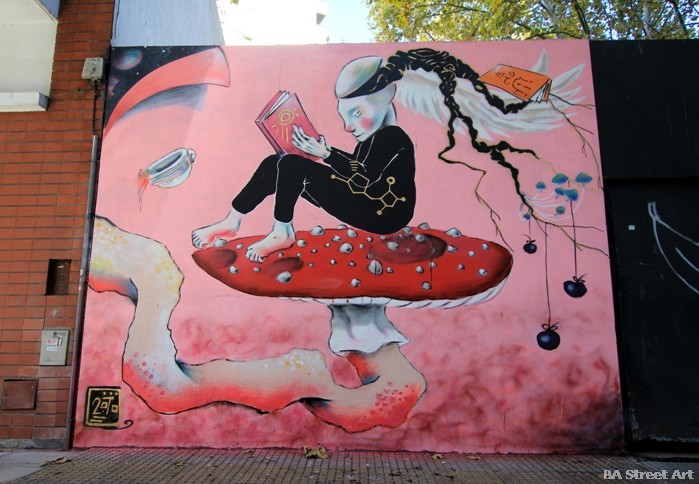 Street art - Reading While Growing Roots