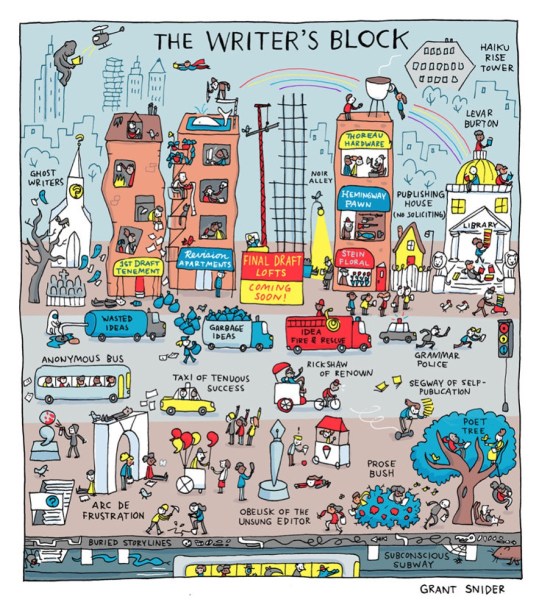 The Writer's Block cartoon by Grant Snider - best about books