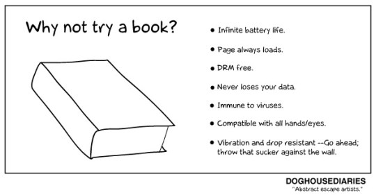 Why not try a book - #cartoon